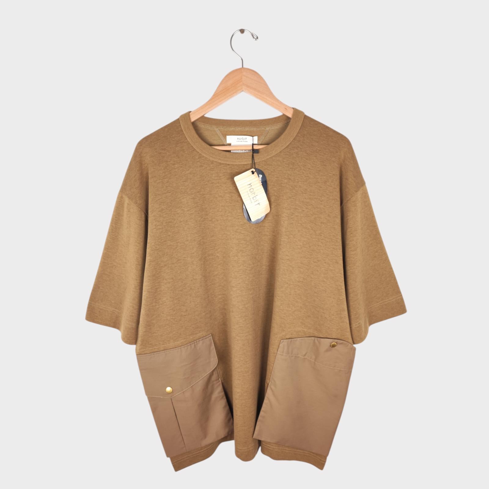 NORBIT BY HIROSHI NOZAWA Men's Coyote Beige Heavyweight Cordura Utility T-Shirt