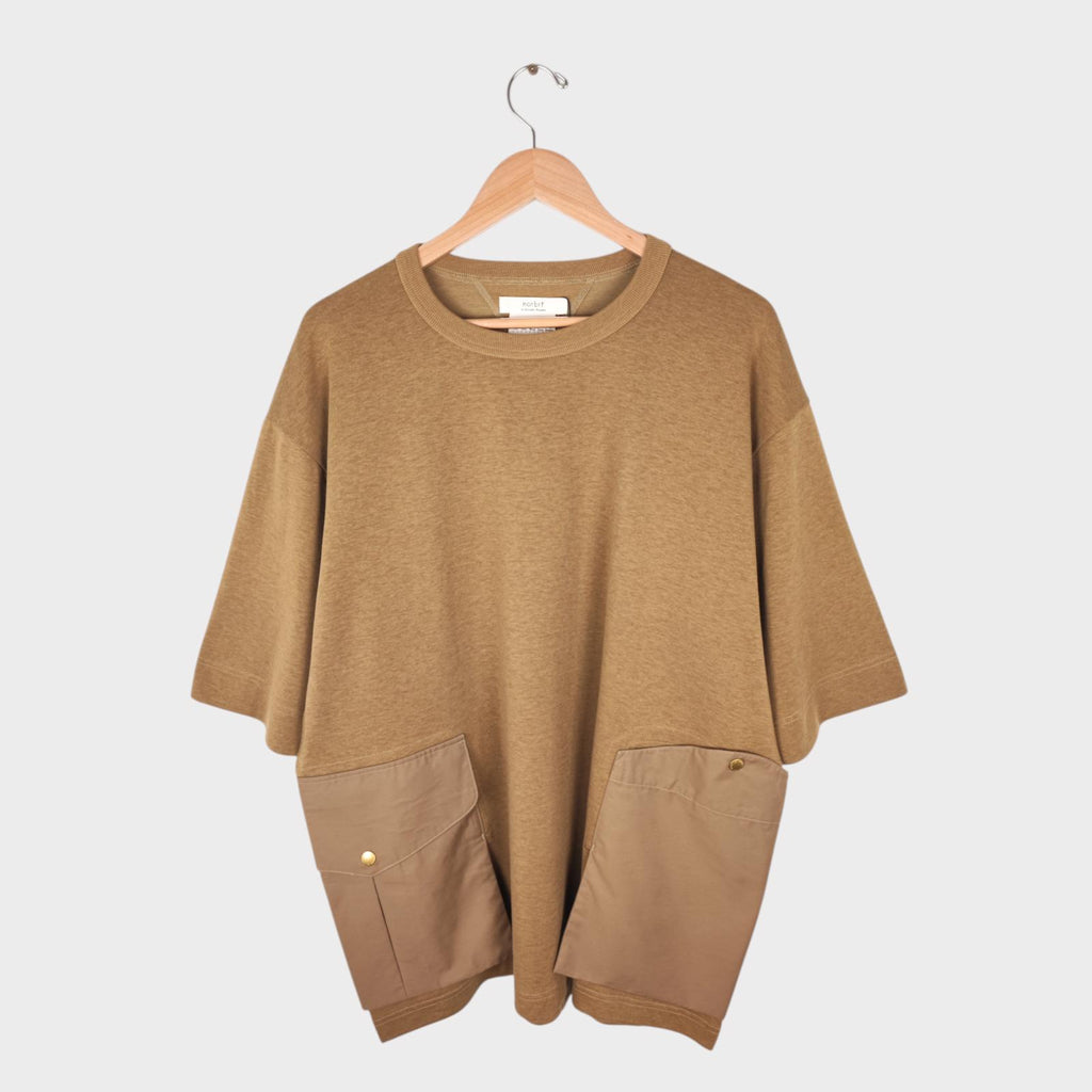 NORBIT BY HIROSHI NOZAWA Men's Coyote Beige Heavyweight Cordura Utility T-Shirt