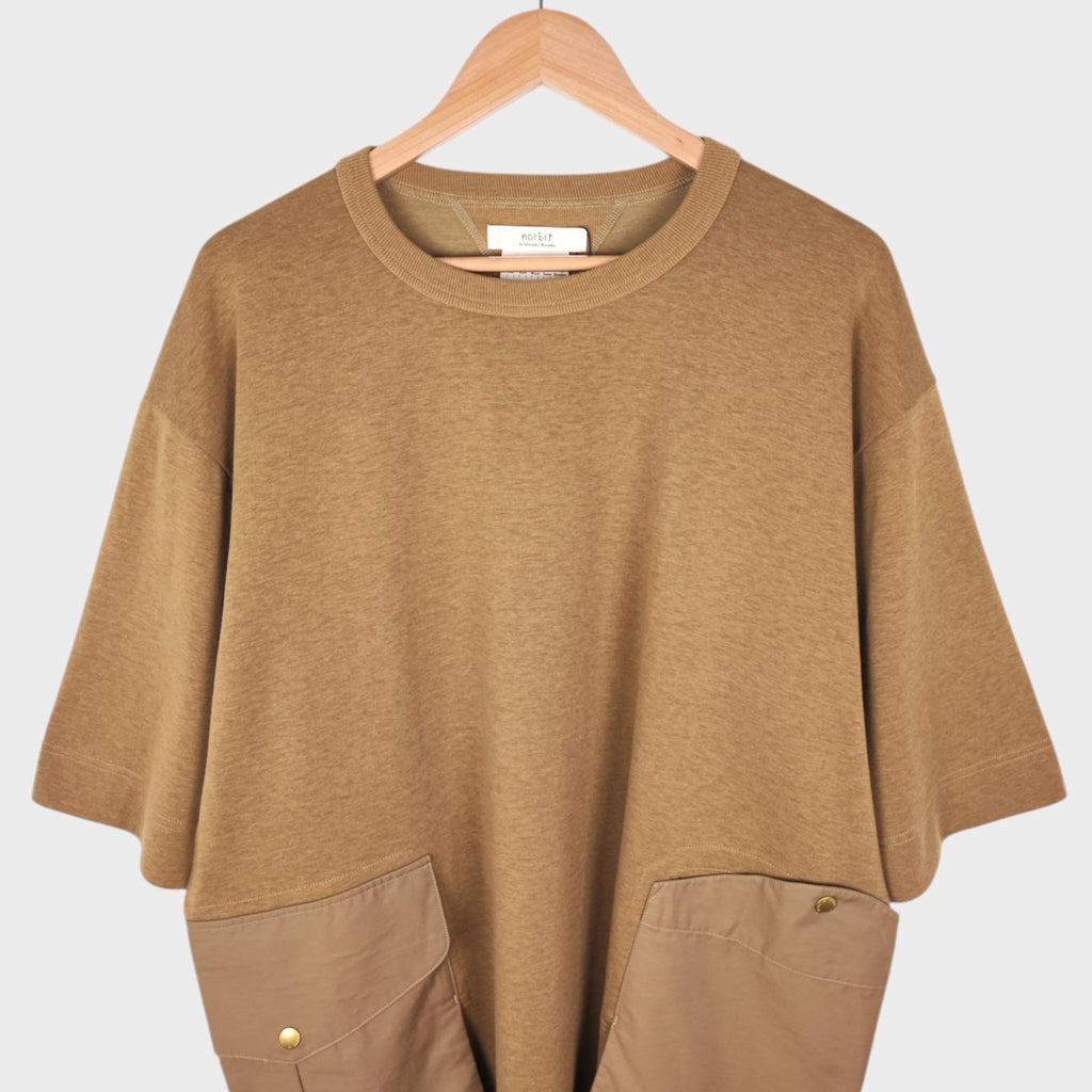 NORBIT BY HIROSHI NOZAWA Men's Coyote Beige Heavyweight Cordura Utility T-Shirt