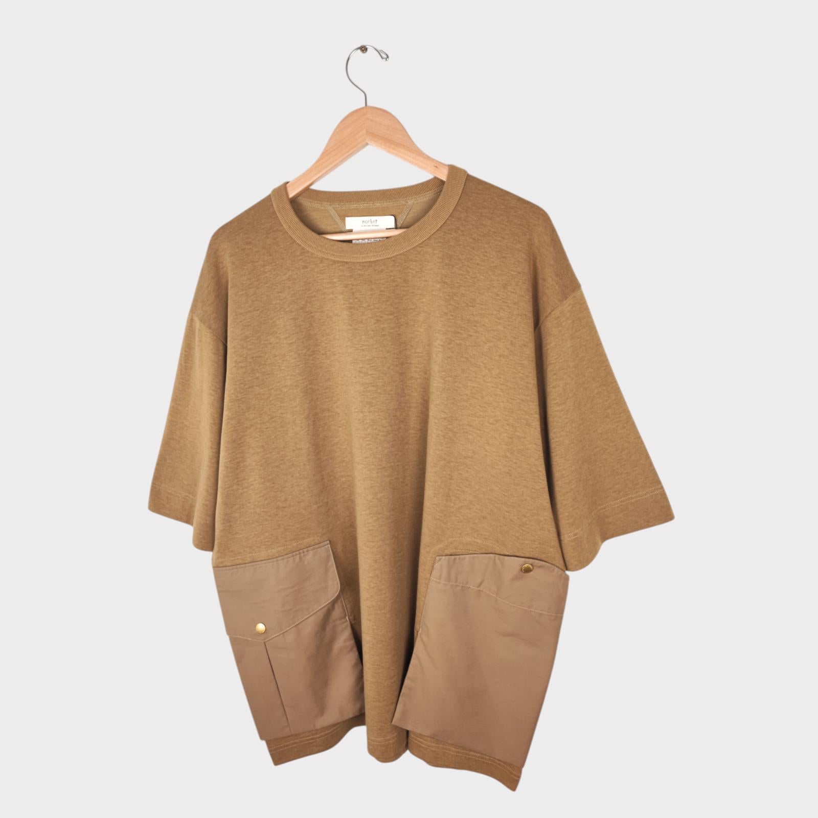NORBIT BY HIROSHI NOZAWA Men's Coyote Beige Heavyweight Cordura Utility T-Shirt