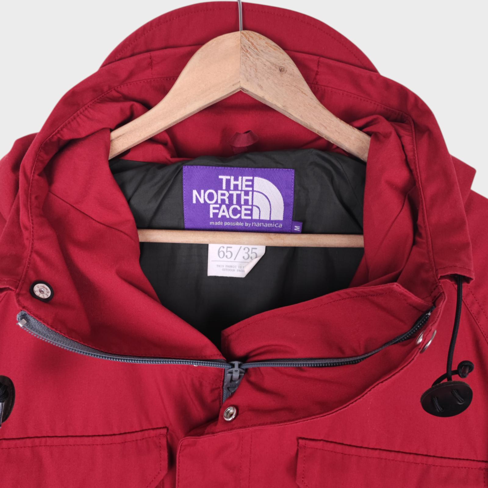 THE NORTH FACE PURPLE LABEL x NANAMICA Men's Red 65/35 Bayhead Cloth Mountain Parka Jacket