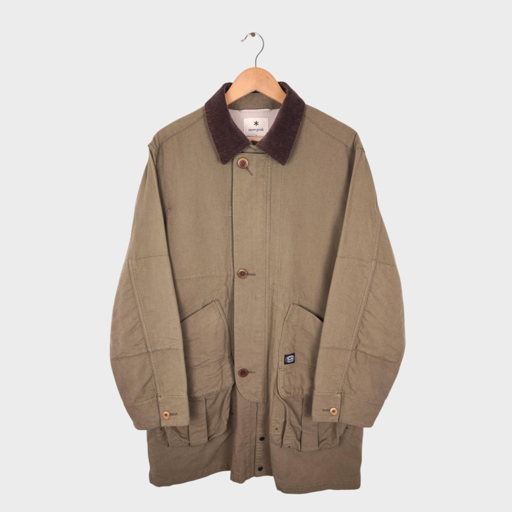 Snow Peak Men's Made in Japan Takibi Spec Canvas Hunting Coat Jacket