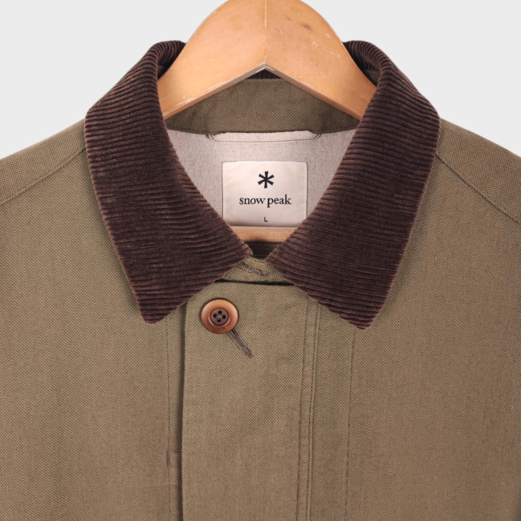 Snow Peak Men's Made in Japan Takibi Spec Canvas Hunting Coat Jacket