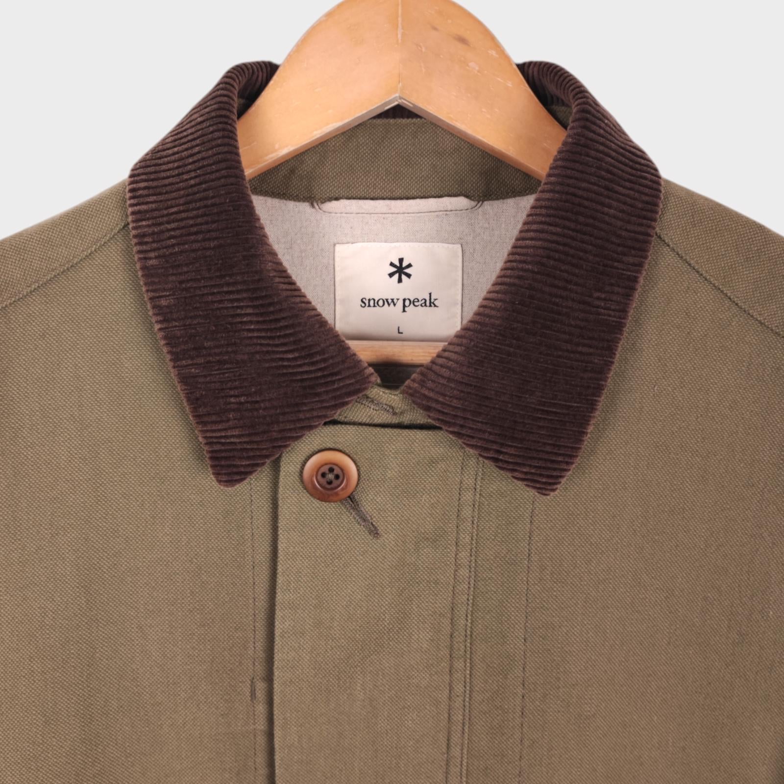 Snow Peak Men's Made in Japan Takibi Spec Canvas Hunting Coat Jacket