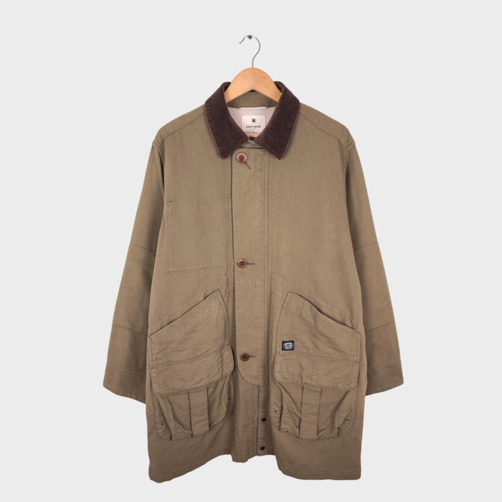 Snow Peak Men's Made in Japan Takibi Spec Canvas Hunting Coat Jacket