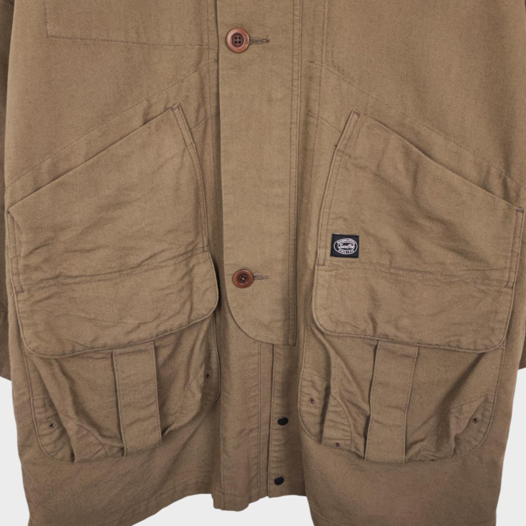 Snow Peak Men's Made in Japan Takibi Spec Canvas Hunting Coat Jacket