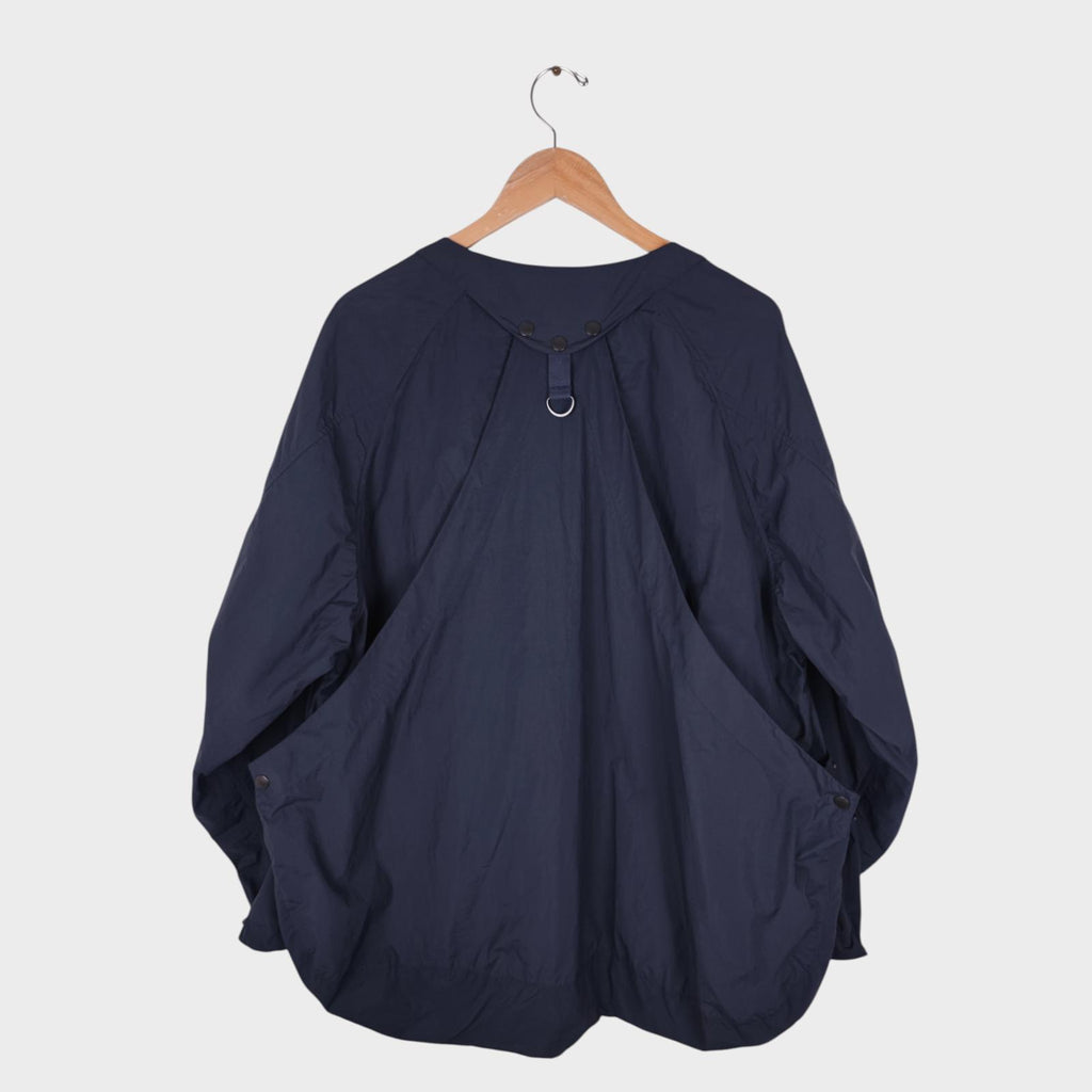 NORBIT BY HIROSHI NOZAWA Men's Navy Blue Nylon Utility Field Parka Jacket