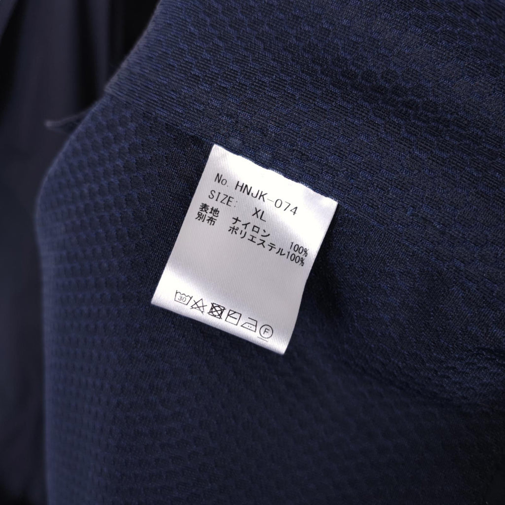 NORBIT BY HIROSHI NOZAWA Men's Navy Blue Nylon Utility Field Parka Jacket