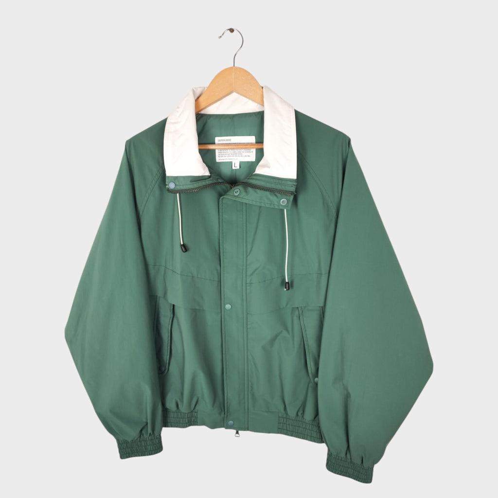 UNIFORM BRIDGE Men's Green Relaxed Fit Blouson Jacket