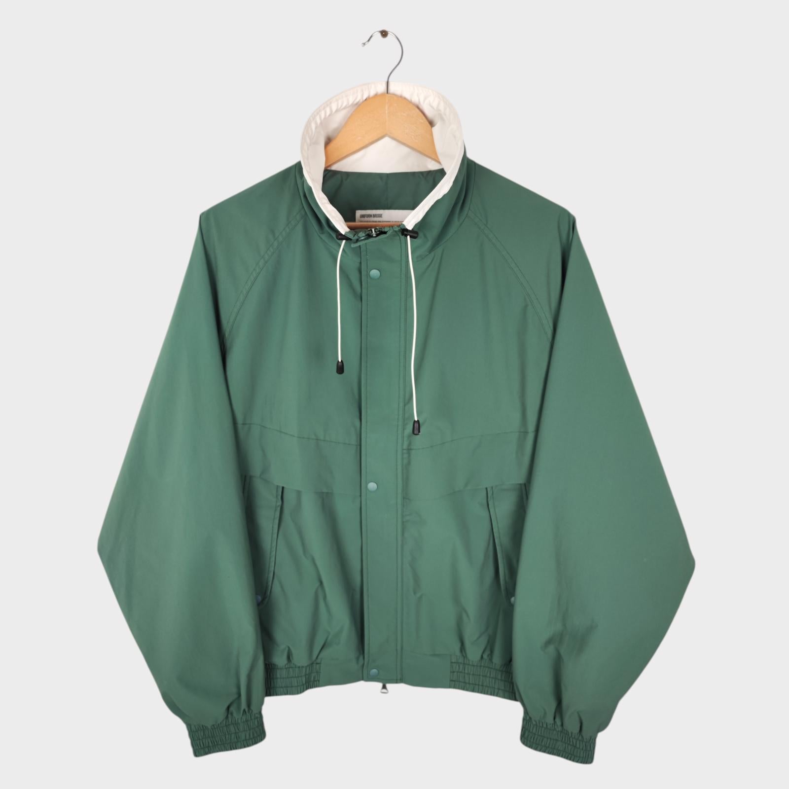 UNIFORM BRIDGE Men's Green Relaxed Fit Blouson Jacket