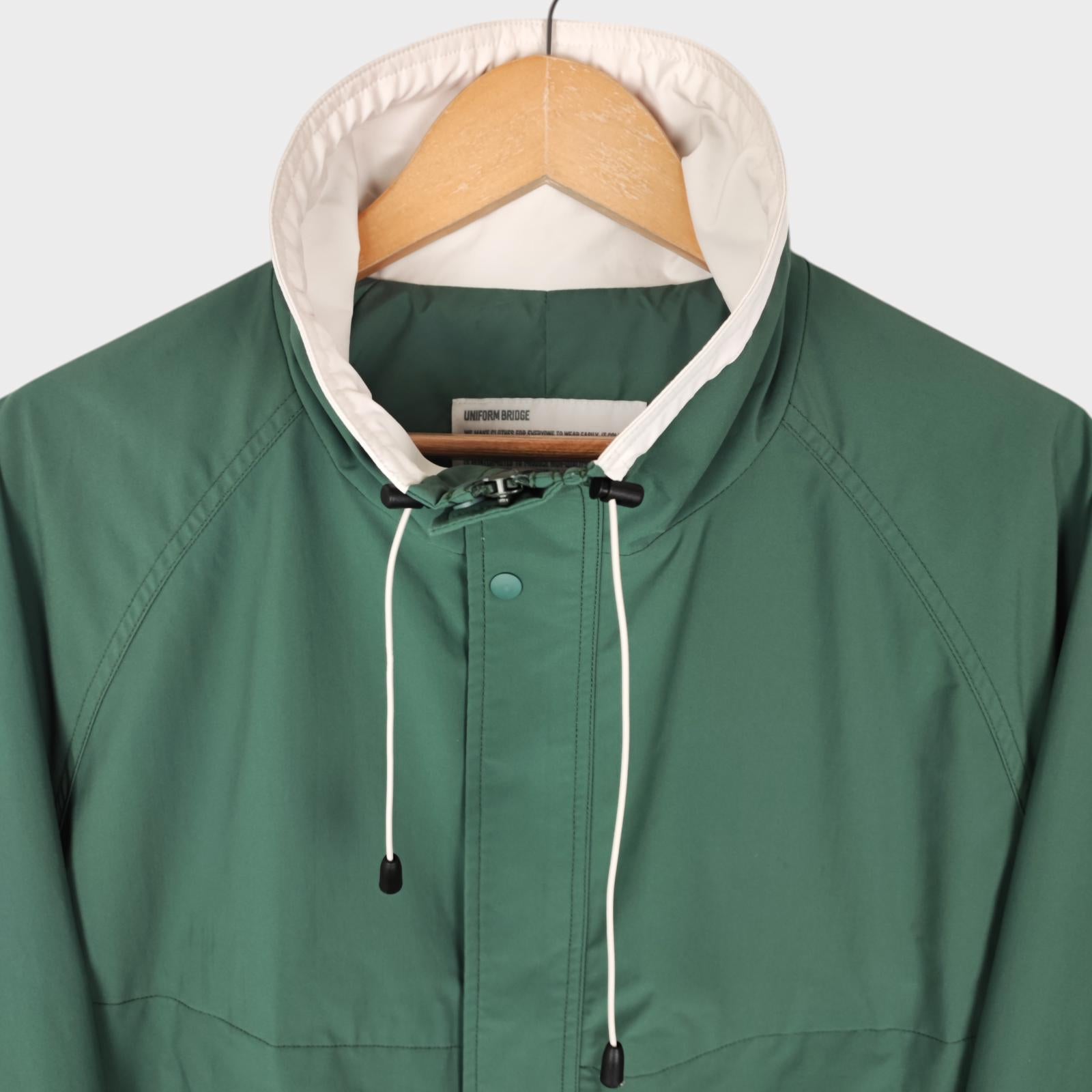 UNIFORM BRIDGE Men's Green Relaxed Fit Blouson Jacket