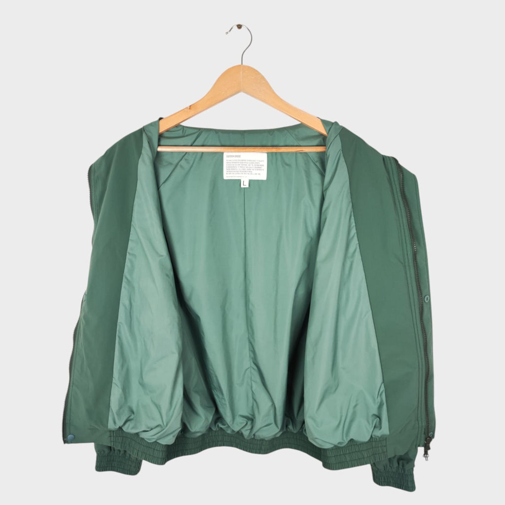 UNIFORM BRIDGE Men's Green Relaxed Fit Blouson Jacket