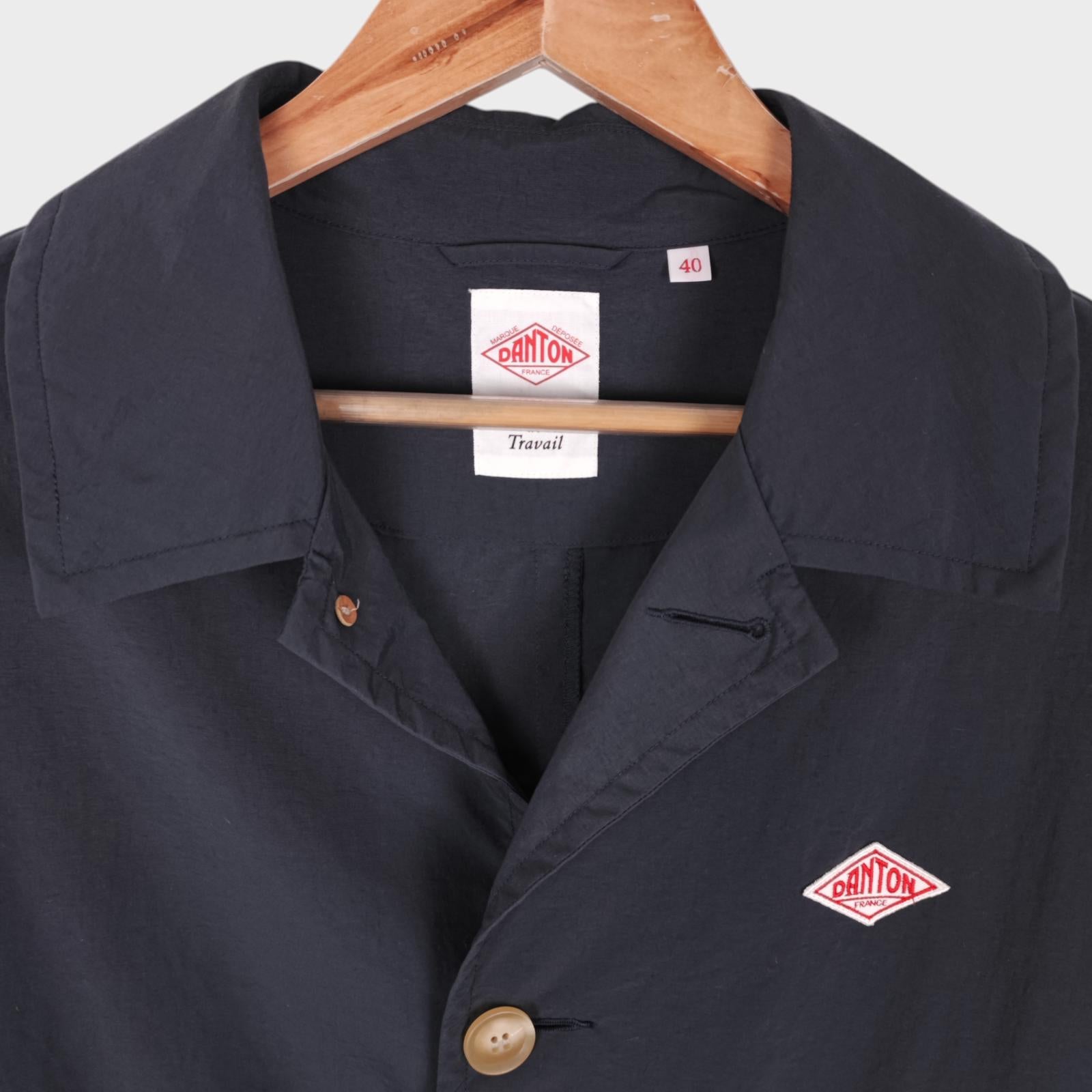 DANTON Men's Made in Japan Grey Lightweight Nylon Coat Jacket