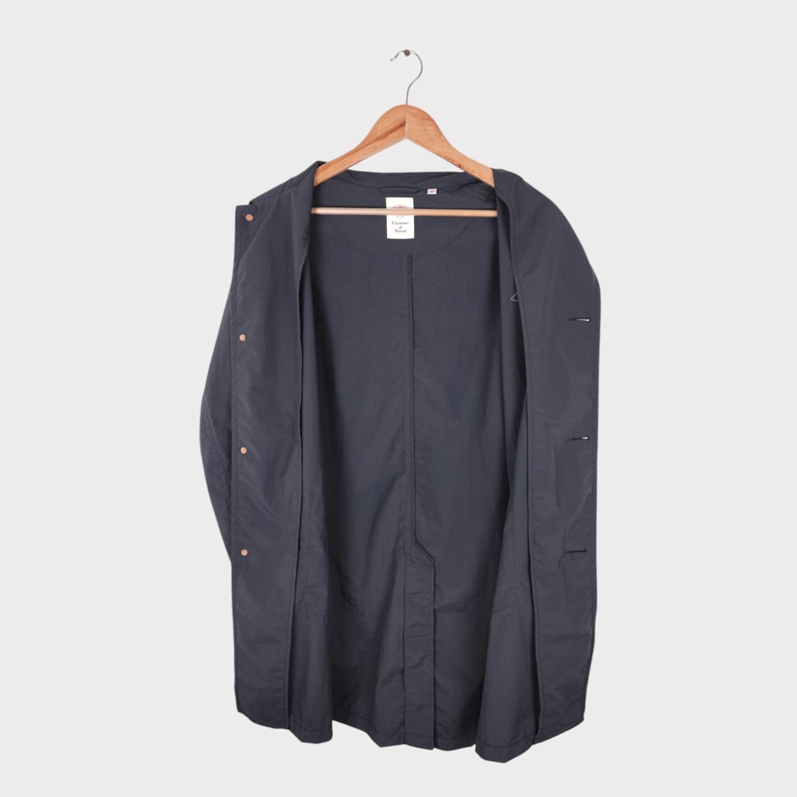 DANTON Men's Made in Japan Grey Lightweight Nylon Coat Jacket