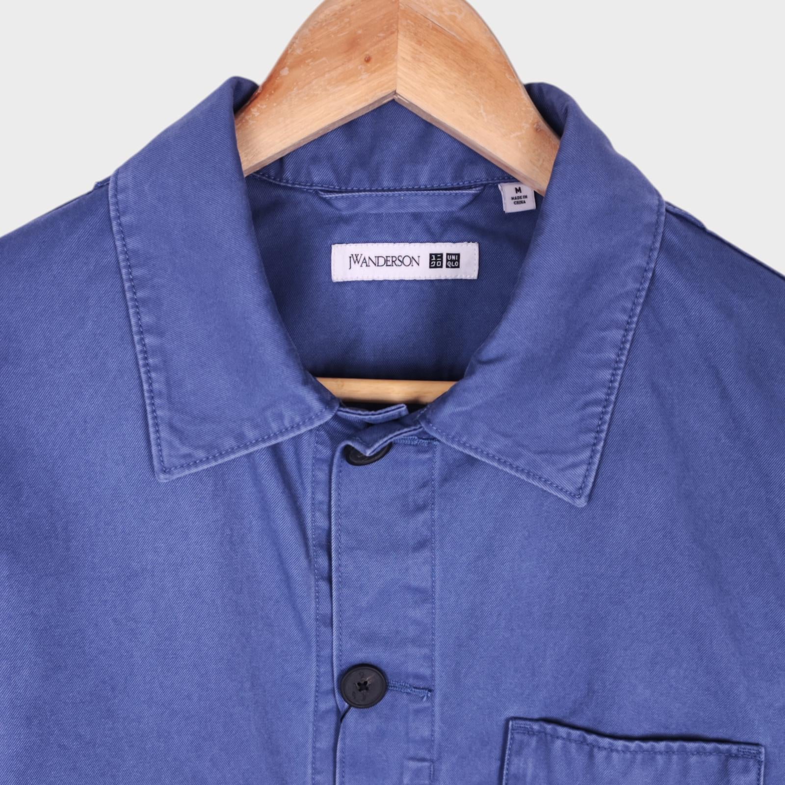 J.W. ANDERSON x UNIQLO Men's Washed Blue Embroidered Logo Chore Jacket