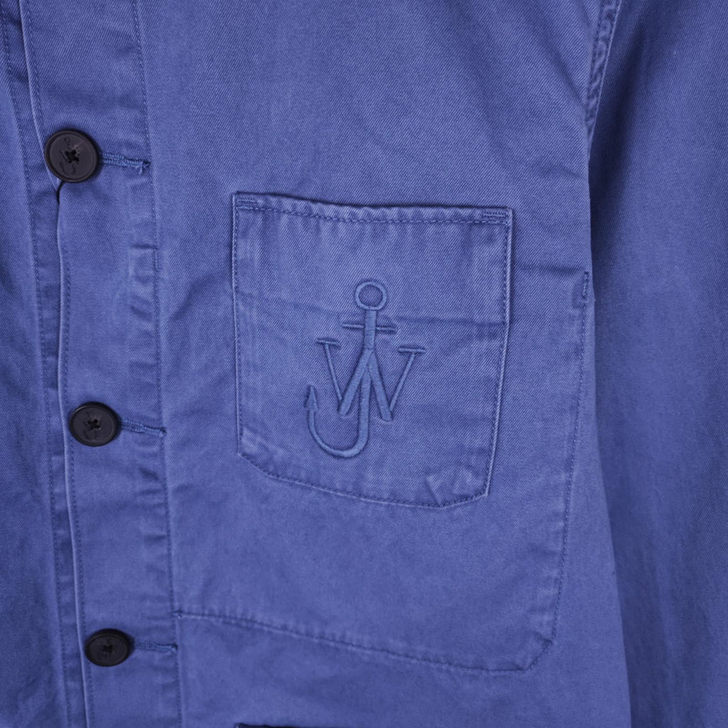 J.W. ANDERSON x UNIQLO Men's Washed Blue Embroidered Logo Chore Jacket