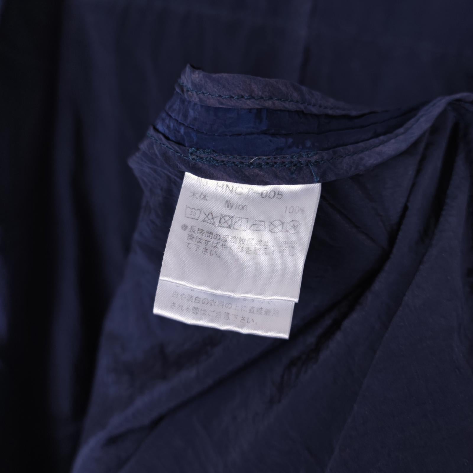 NORBIT BY HIROSHI NOZAWA Men's Navy Blue Nylon Duffle Mod Coat Jacket