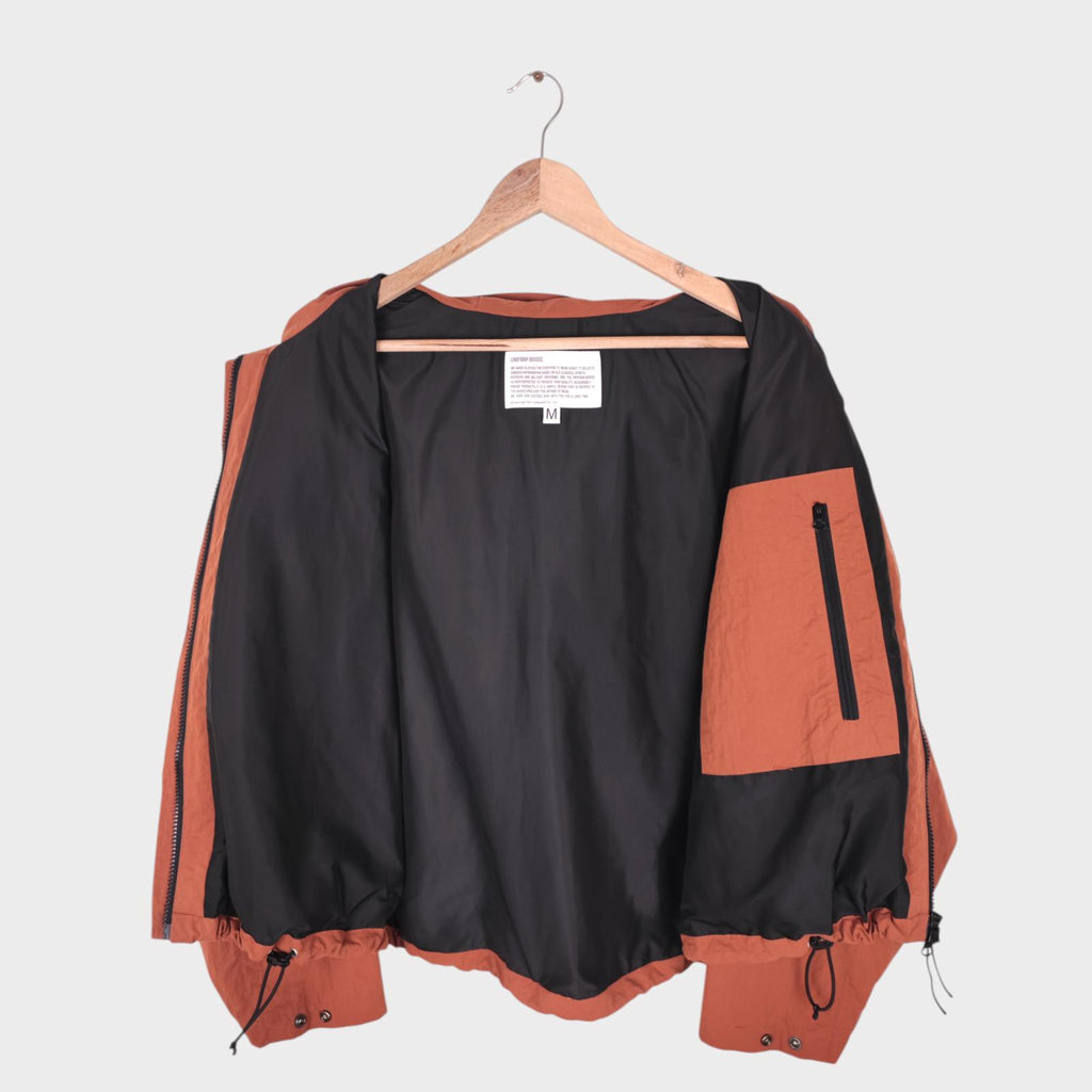UNIFORM BRIDGE Men's Burnt Orange Relaxed Fit Fishing Parka Jacket