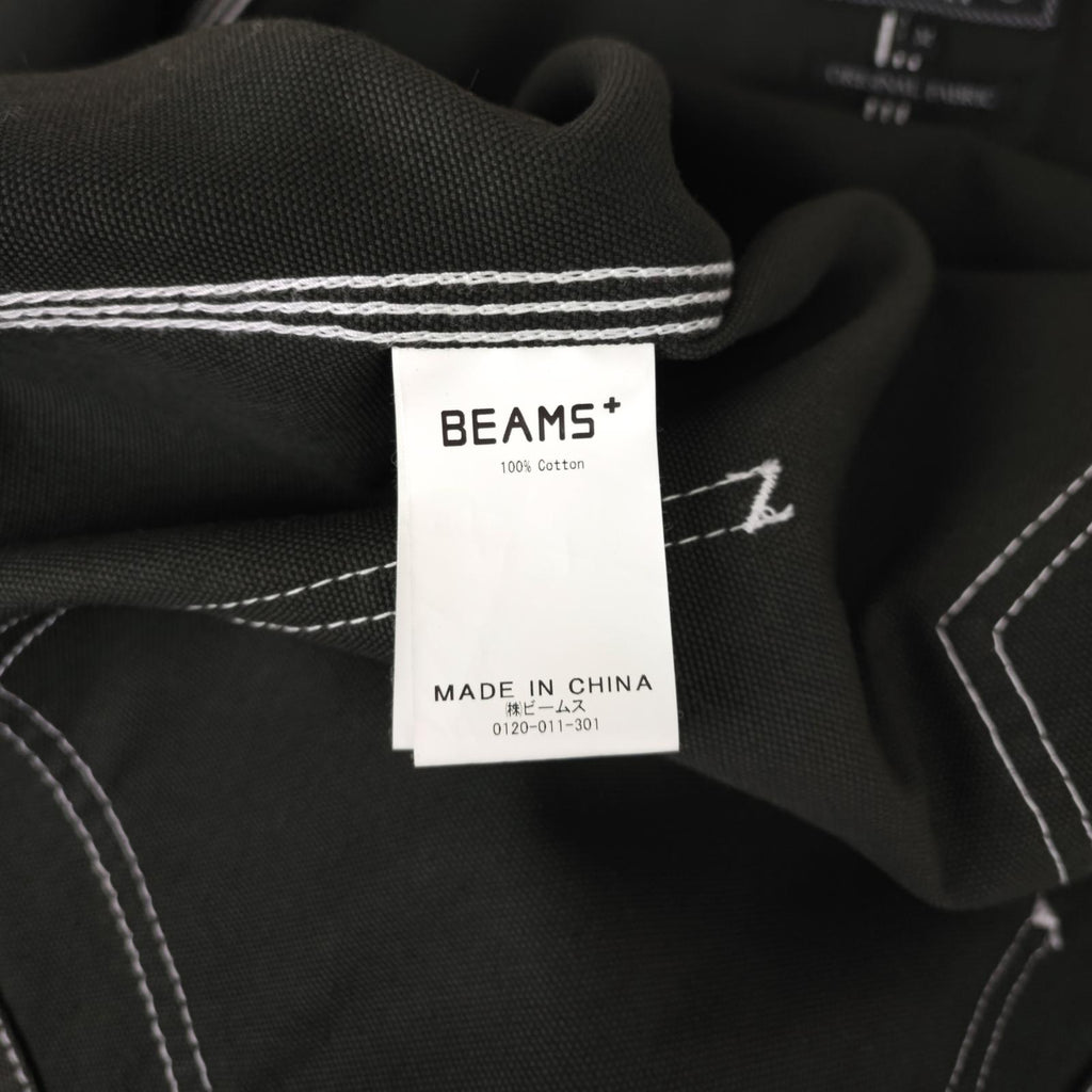 BEAMS PLUS Men's Dark Green Heavyweight Duck Canvas Cotton Engineer Chore Jacket
