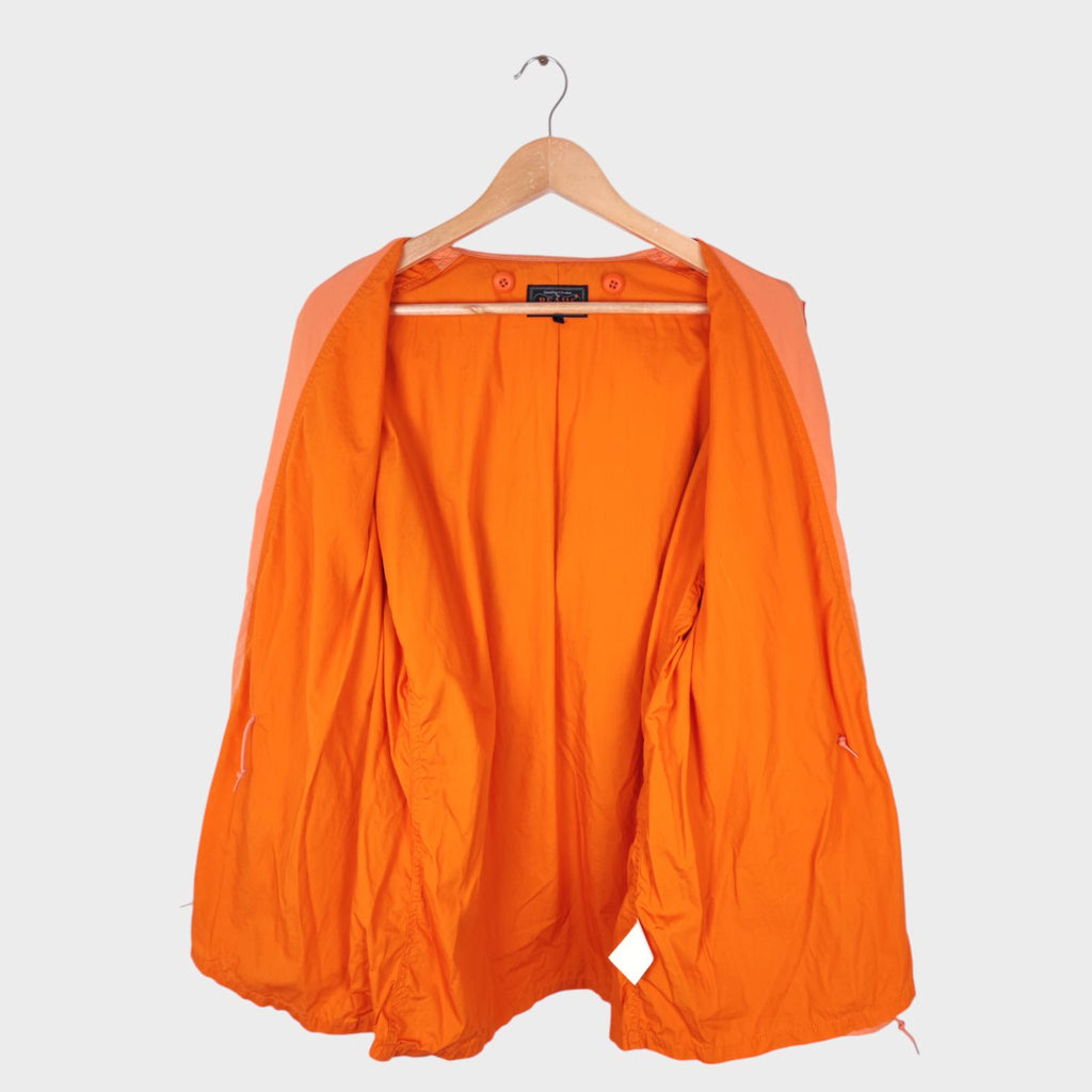 BEAMS PLUS Men's Light Orange M-65 Military Parka Jacket