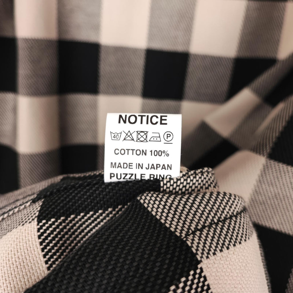 SASSAFRAS Men's Made in Japan Checked Heavyweight Twill Botanical Eagle Scout Jacket