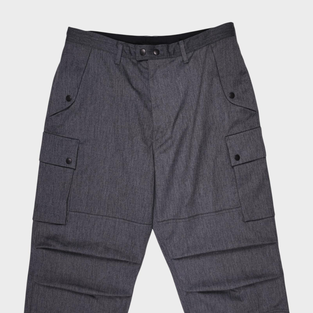 MURASPO by Hiroshi Nozawa Men's Grey Tech Skate Cargo Trousers