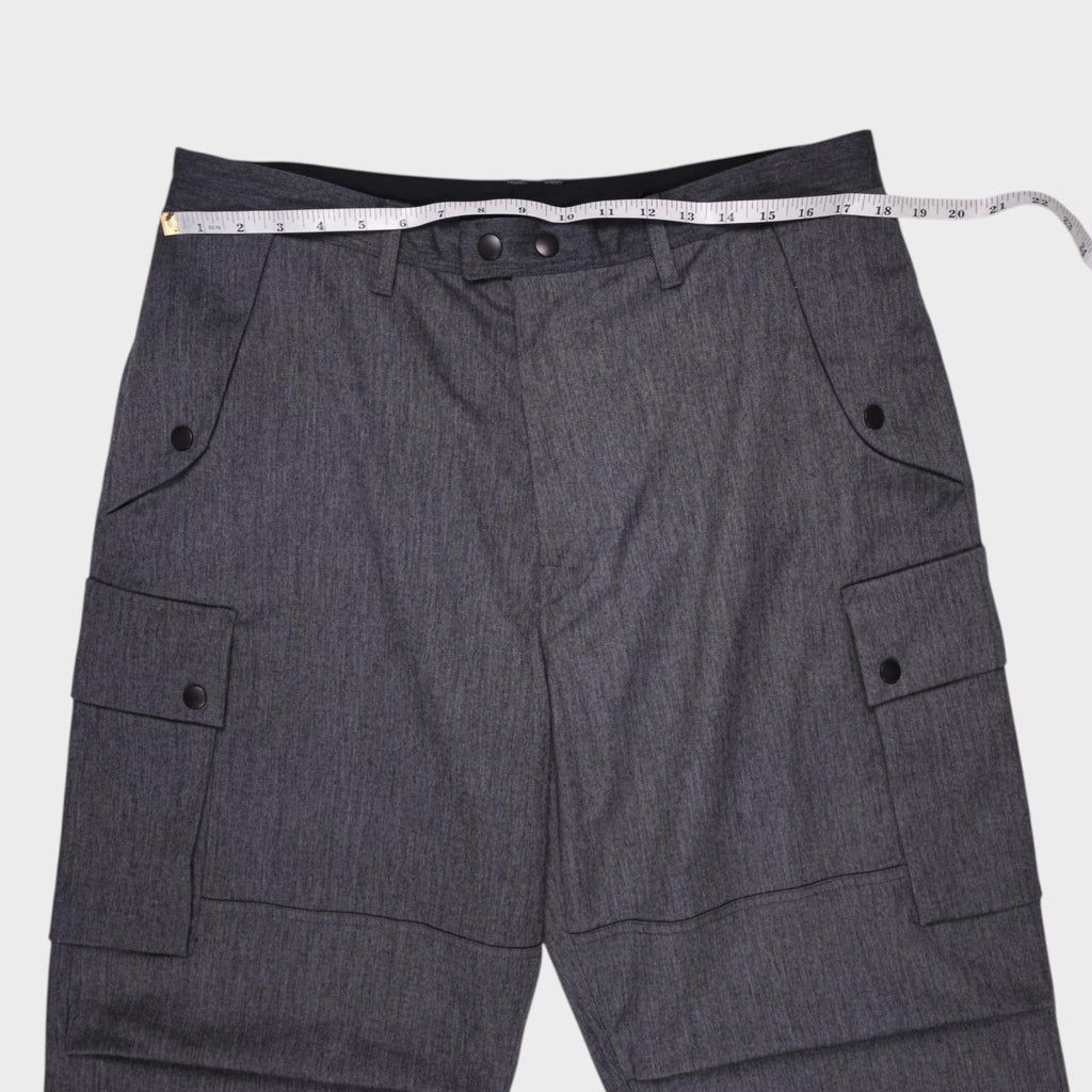 MURASPO by Hiroshi Nozawa Men's Grey Tech Skate Cargo Trousers