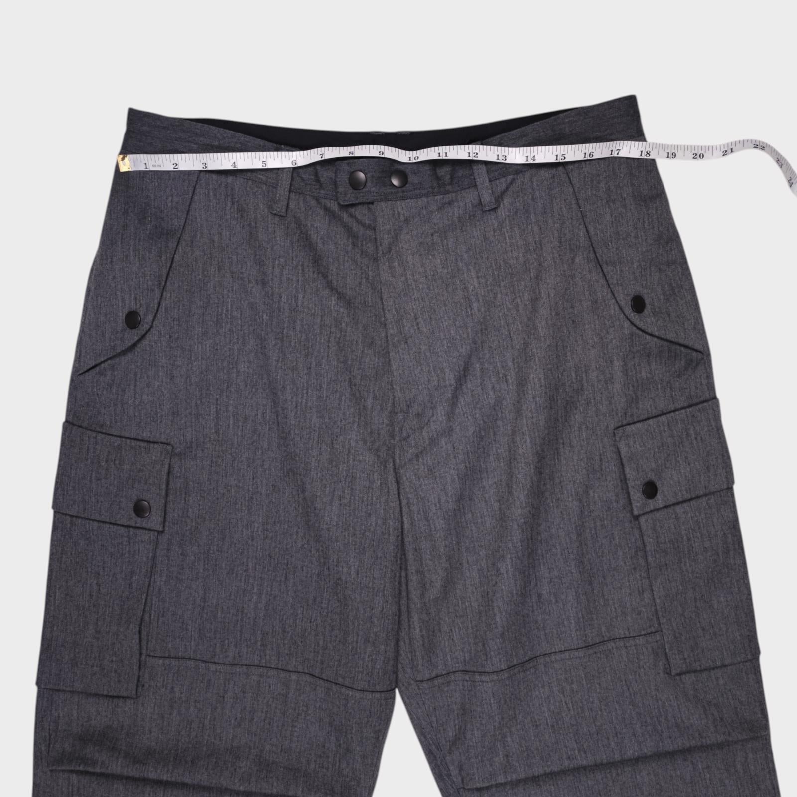 MURASPO by Hiroshi Nozawa Men's Grey Tech Skate Cargo Trousers