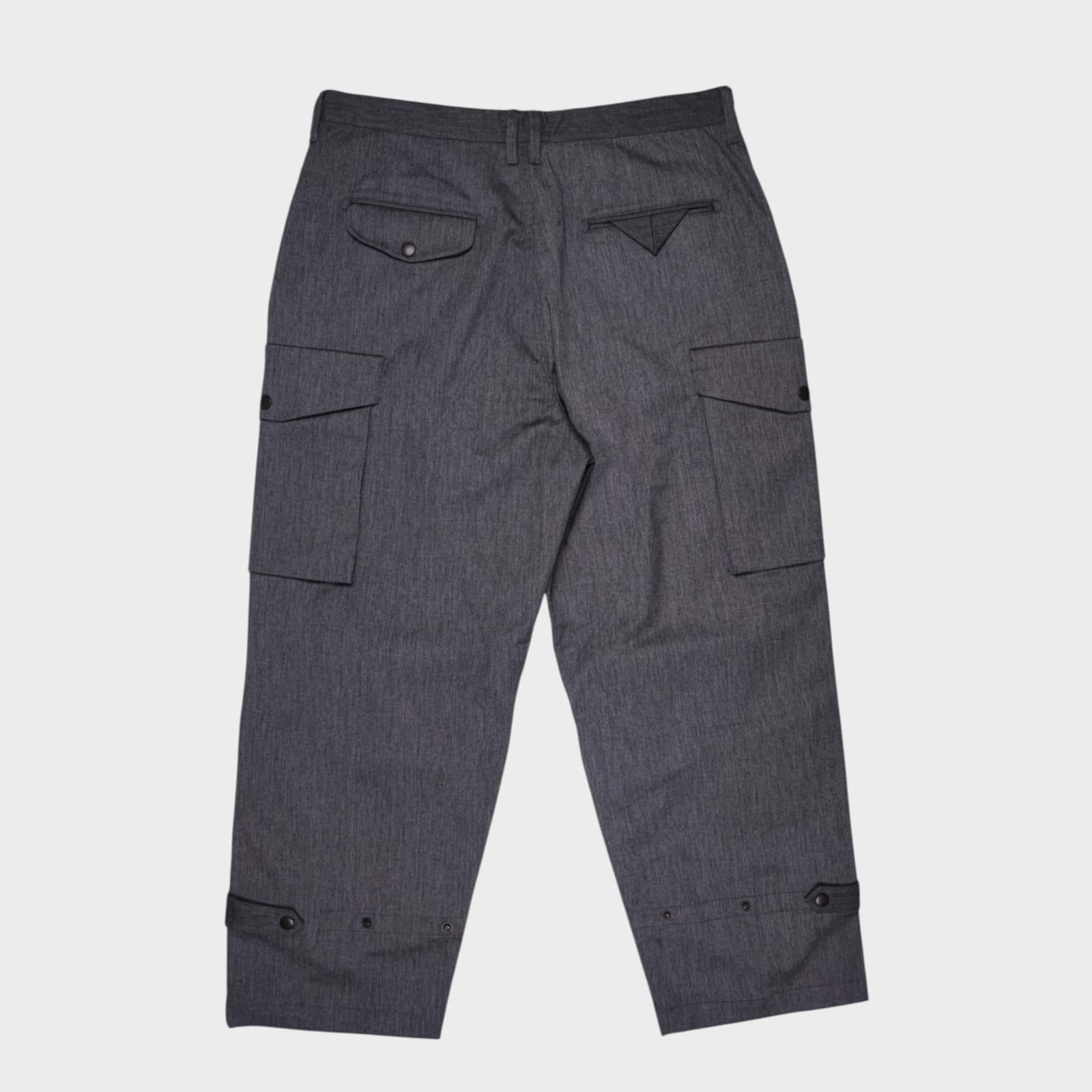 MURASPO by Hiroshi Nozawa Men's Grey Tech Skate Cargo Trousers