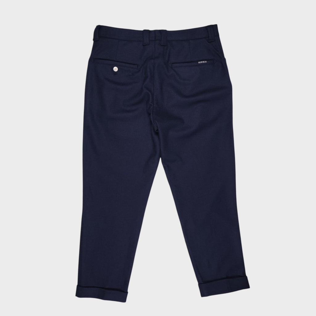 BLUE BLUE JAPAN Men's Made in Japan Navy Blue 100% Wool Trousers