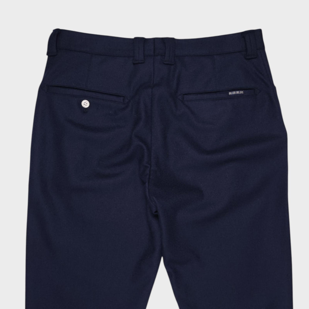BLUE BLUE JAPAN Men's Made in Japan Navy Blue 100% Wool Trousers