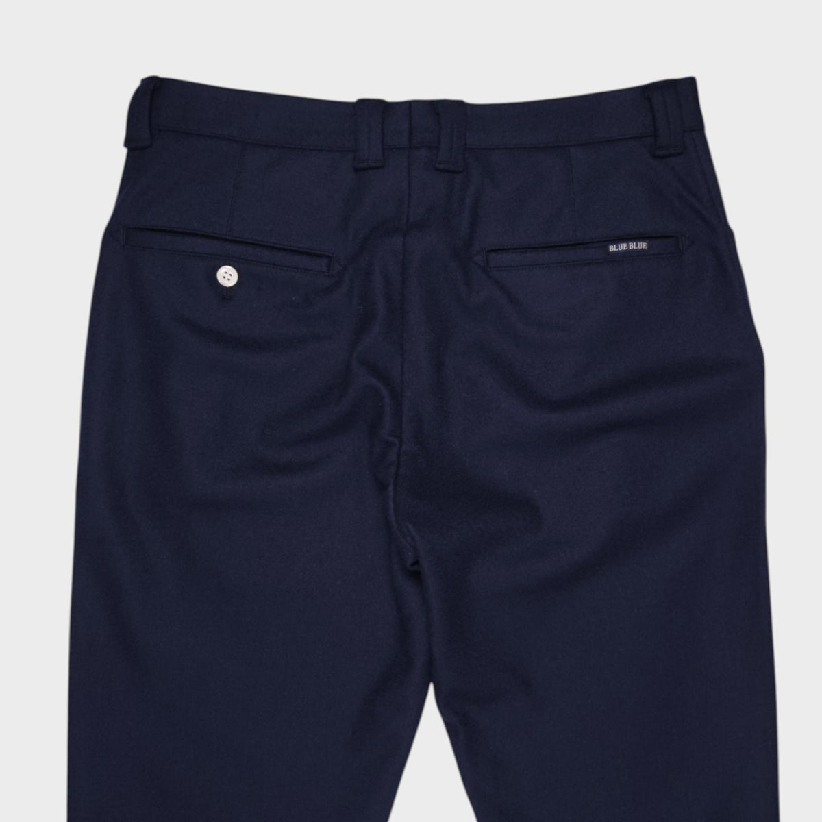 BLUE BLUE JAPAN Men's Made in Japan Navy Blue 100% Wool Trousers