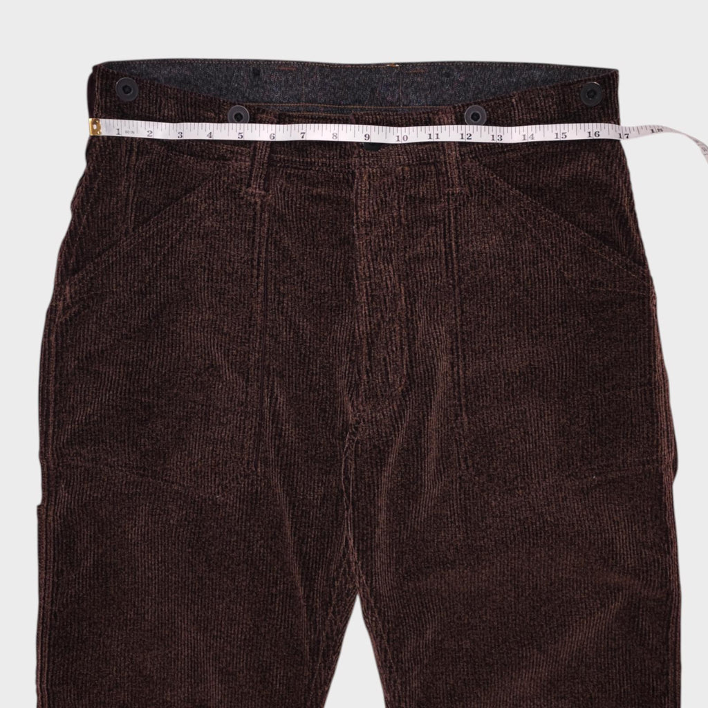 FREEWHEELERS Union Special Overalls Men's Made in Japan Brown Corduroy Trousers