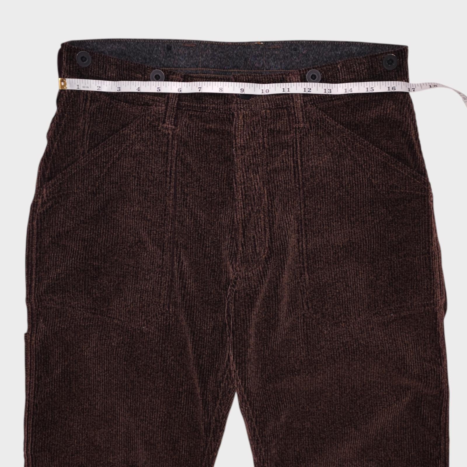 FREEWHEELERS Union Special Overalls Men's Made in Japan Brown Corduroy Trousers