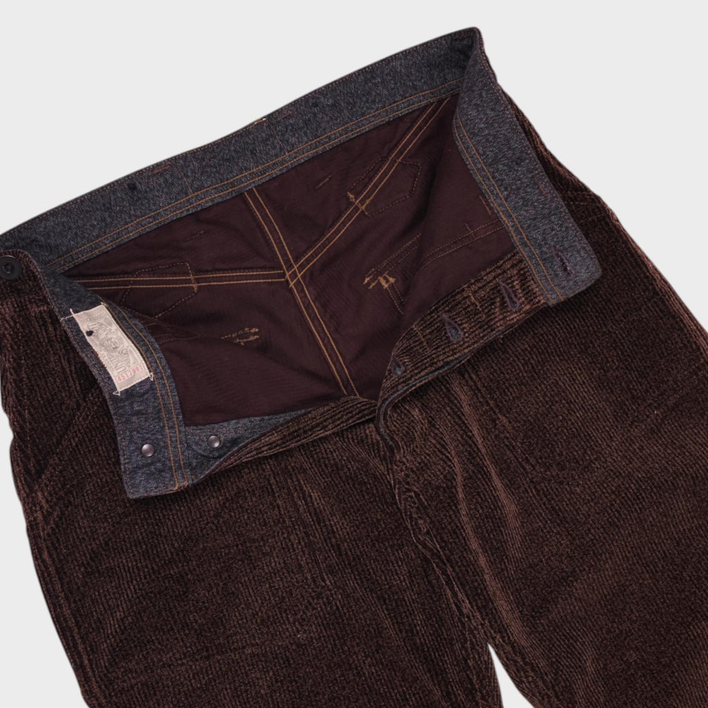 FREEWHEELERS Union Special Overalls Men's Made in Japan Brown Corduroy Trousers