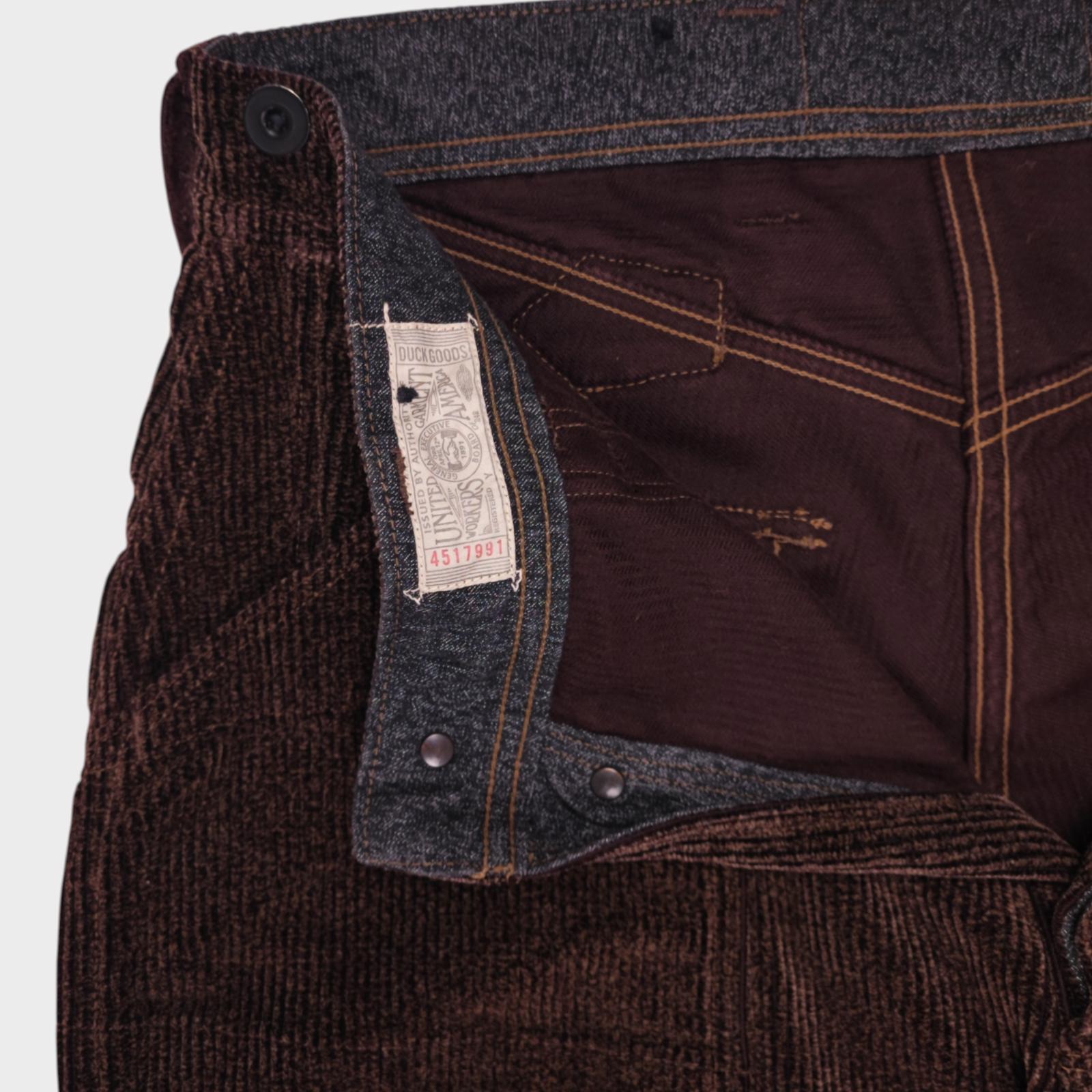 FREEWHEELERS Union Special Overalls Men's Made in Japan Brown Corduroy Trousers
