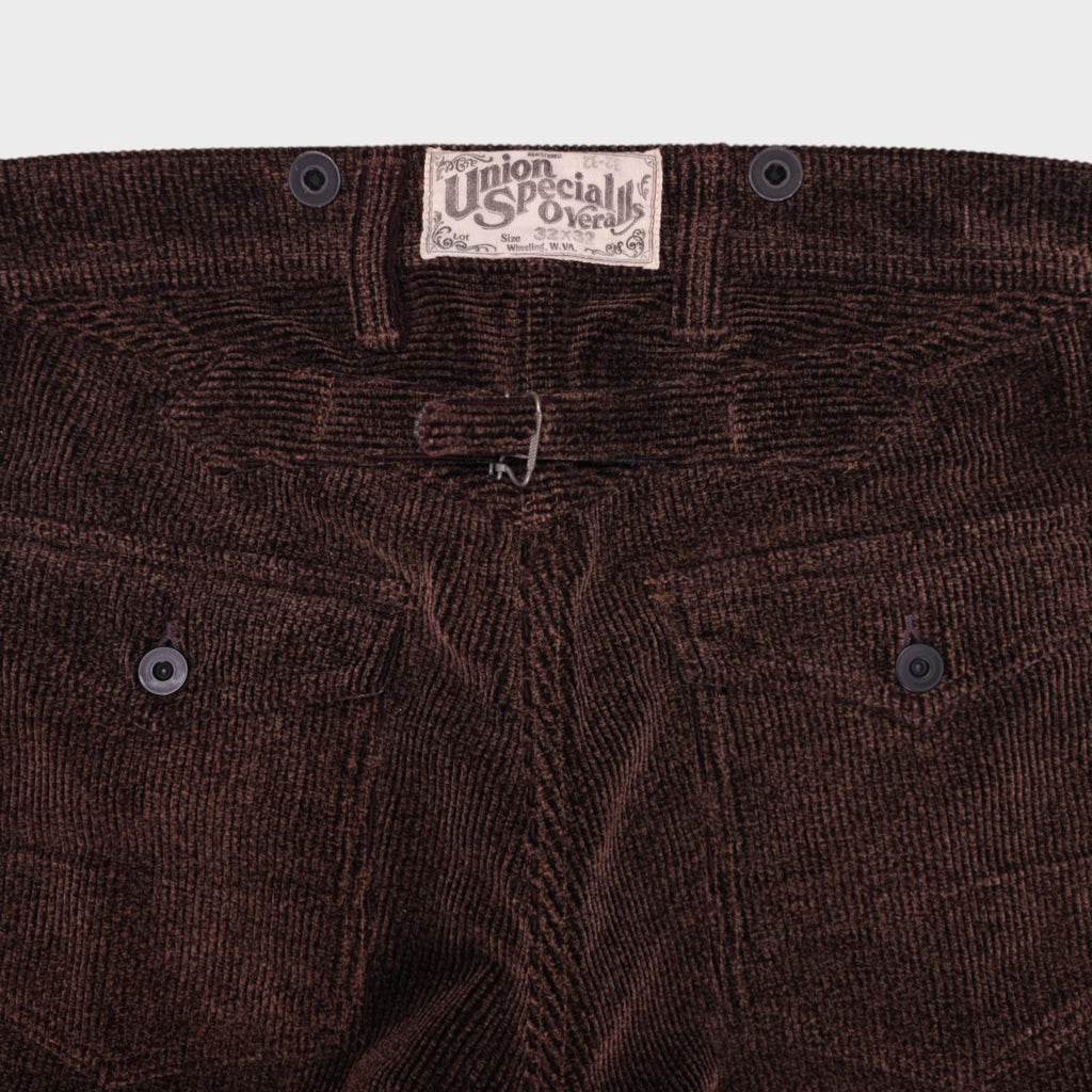 FREEWHEELERS Union Special Overalls Men's Made in Japan Brown Corduroy Trousers
