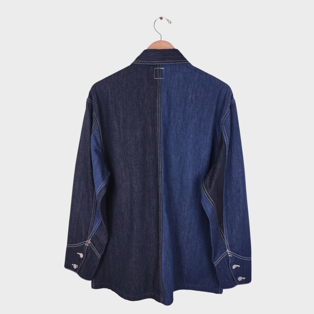 EDWIN Men's Patchwork Colourblock Denim Chore Jacket