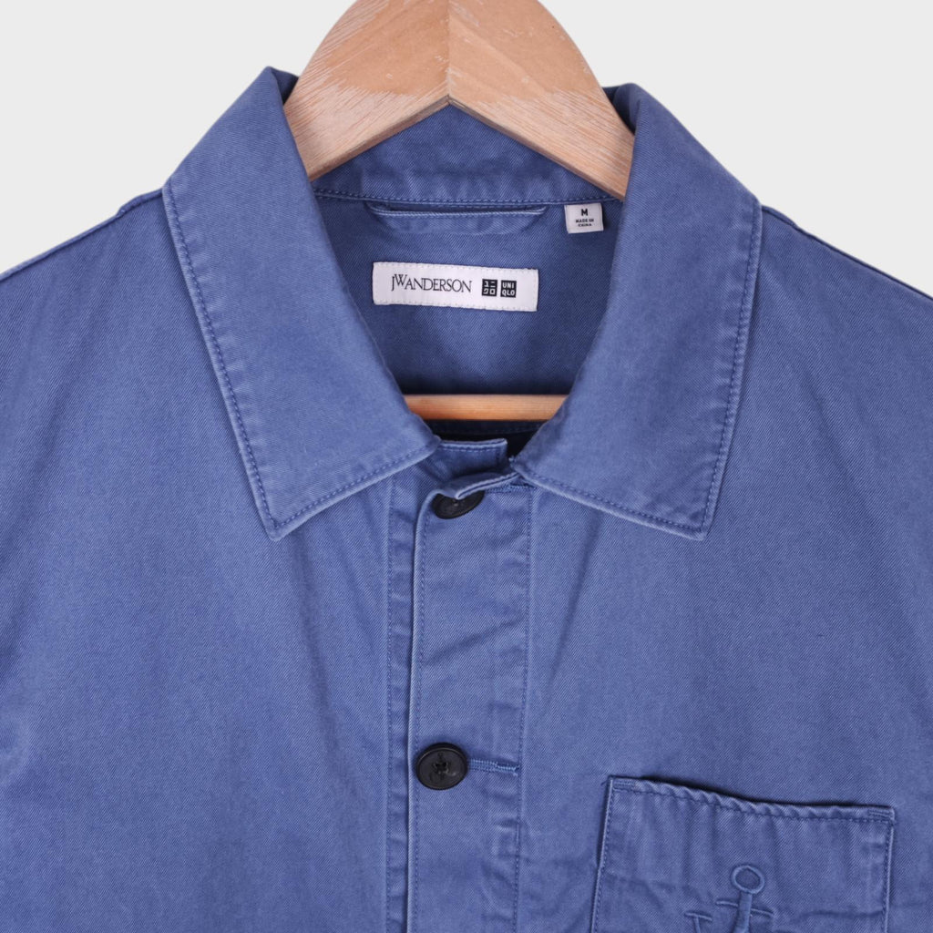 J.W. ANDERSON x UNIQLO Men's Washed Blue Embroidered Logo Chore Jacket