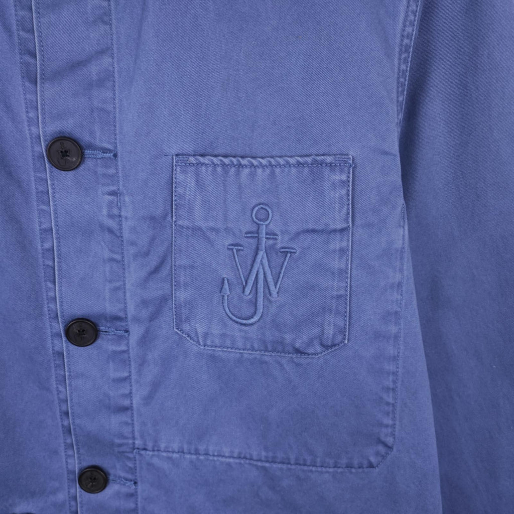 J.W. ANDERSON x UNIQLO Men's Washed Blue Embroidered Logo Chore Jacket