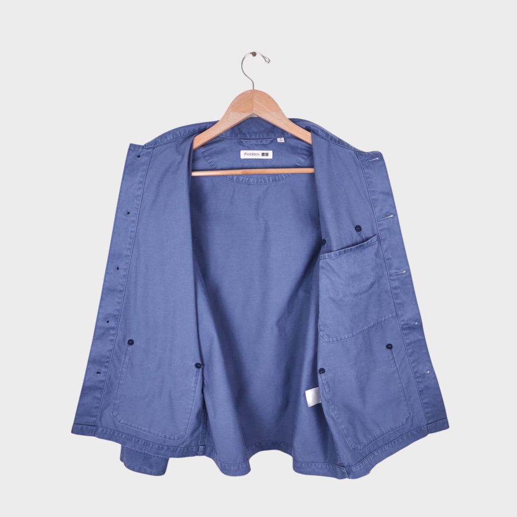 J.W. ANDERSON x UNIQLO Men's Washed Blue Embroidered Logo Chore Jacket