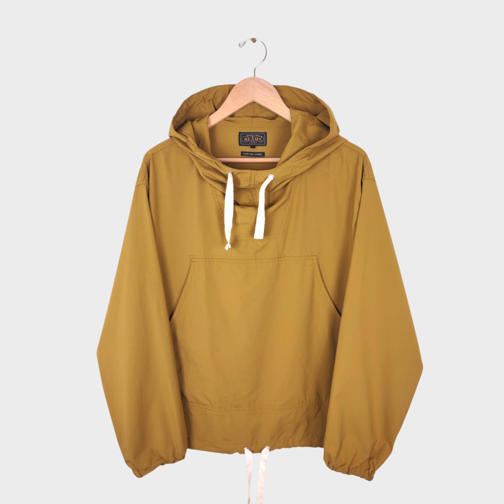 BEAMS PLUS Men's Oversized Fit Sports Smock Anorak Parka Jacket