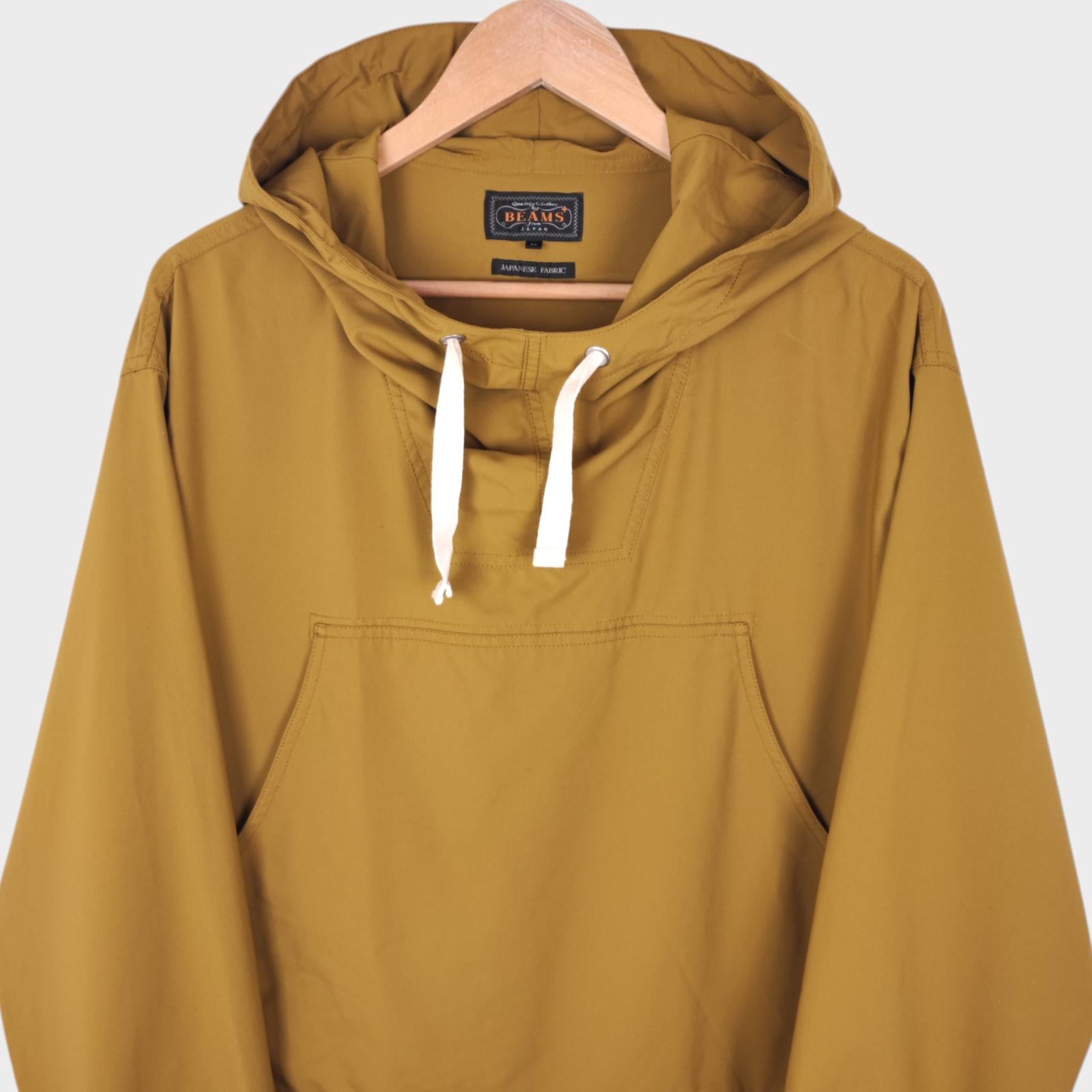 BEAMS PLUS Men's Oversized Fit Sports Smock Anorak Parka Jacket