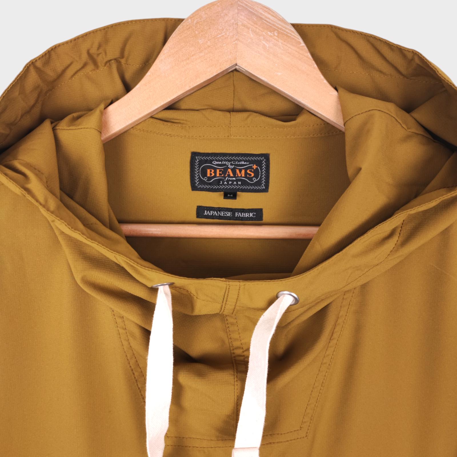 BEAMS PLUS Men's Oversized Fit Sports Smock Anorak Parka Jacket