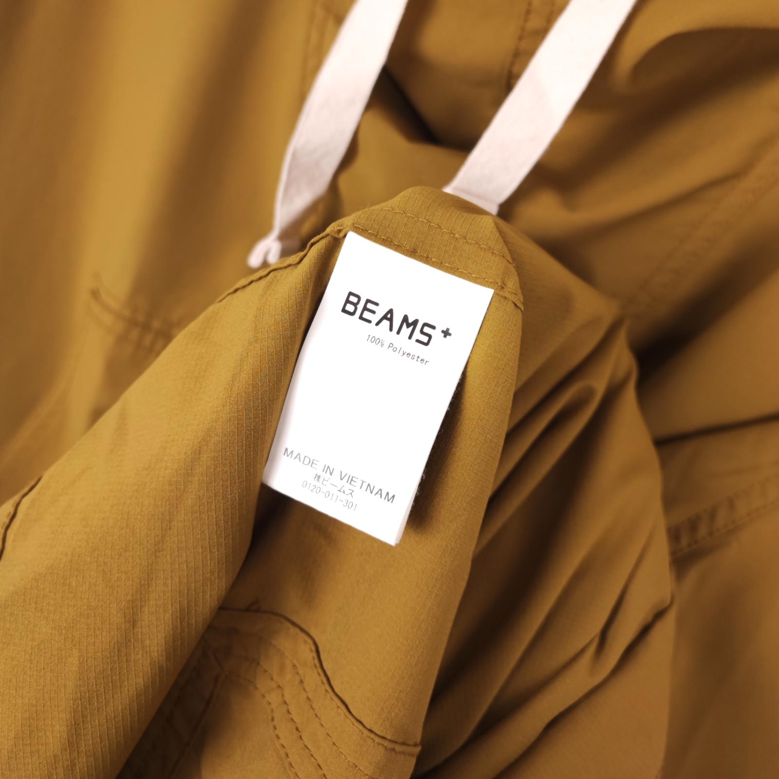 BEAMS PLUS Men's Oversized Fit Sports Smock Anorak Parka Jacket