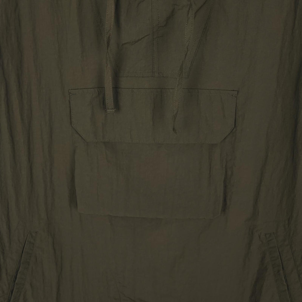 UNIFORM BRIDGE Men's Olive Green Nylon Taffeta Chemical Anorak Smock Jacket