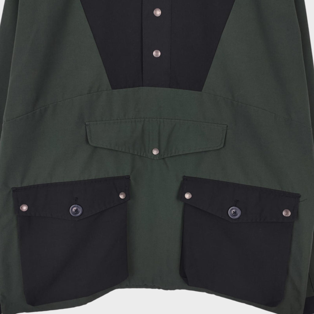 UNIFORM BRIDGE x MARMOT Men's Green/Black Relaxed Fit Anorak Smock Jacket