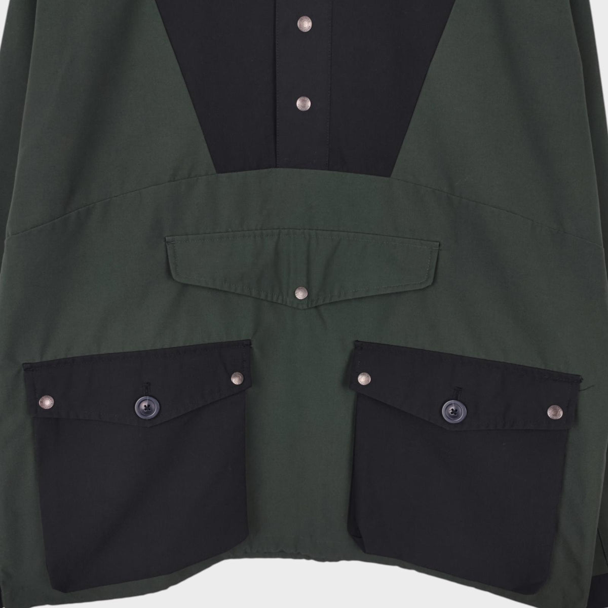 UNIFORM BRIDGE x MARMOT Men's Green/Black Relaxed Fit Anorak Smock Jacket