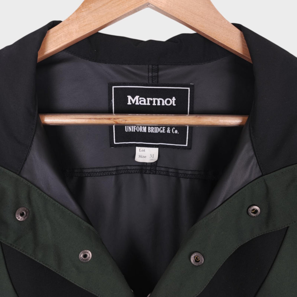 UNIFORM BRIDGE x MARMOT Men's Green/Black Relaxed Fit Anorak Smock Jacket
