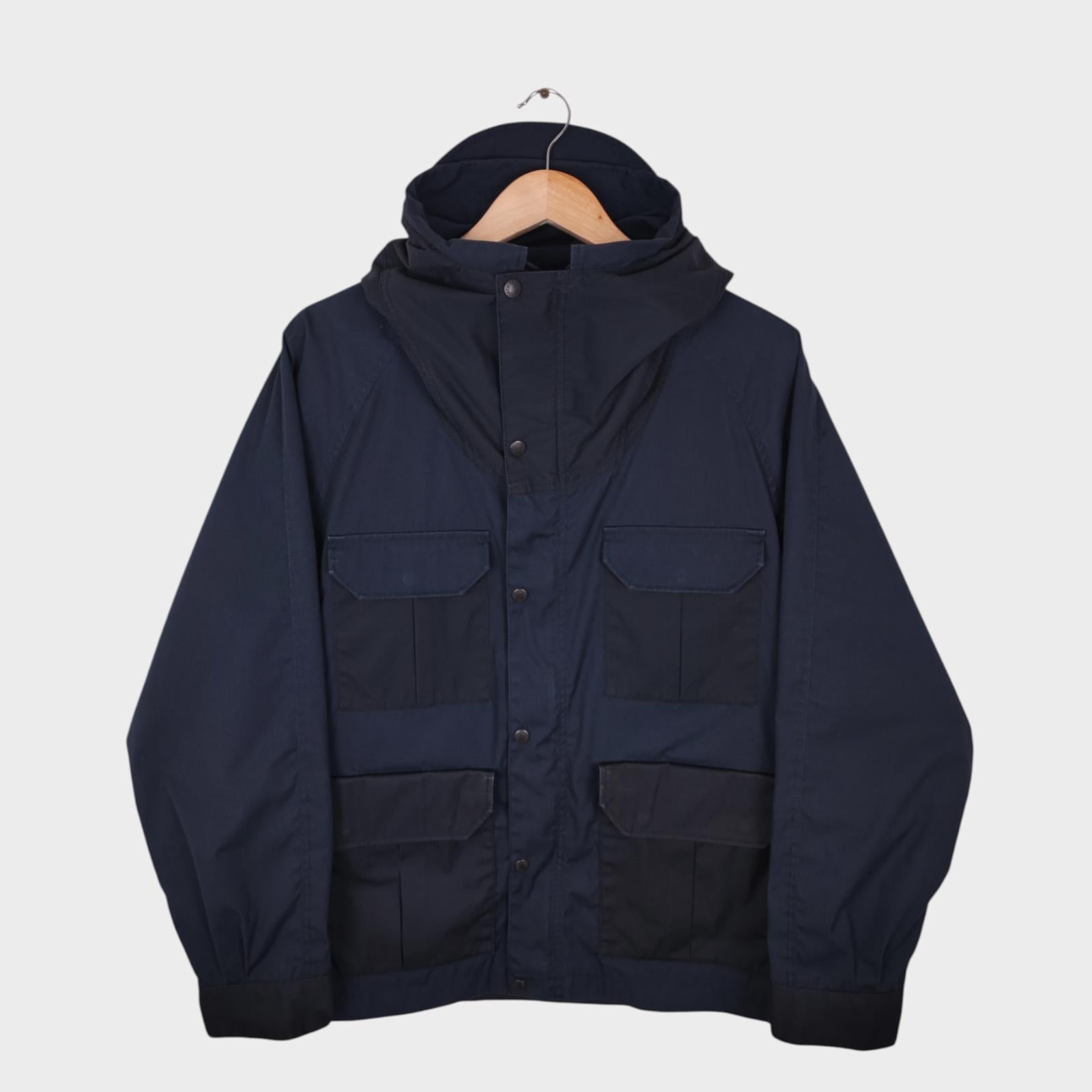 THE NORTH FACE PURPLE LABEL x NANAMICA Men's Navy/Black 65/35 Bayhead Cloth Mountain Parka Jacket
